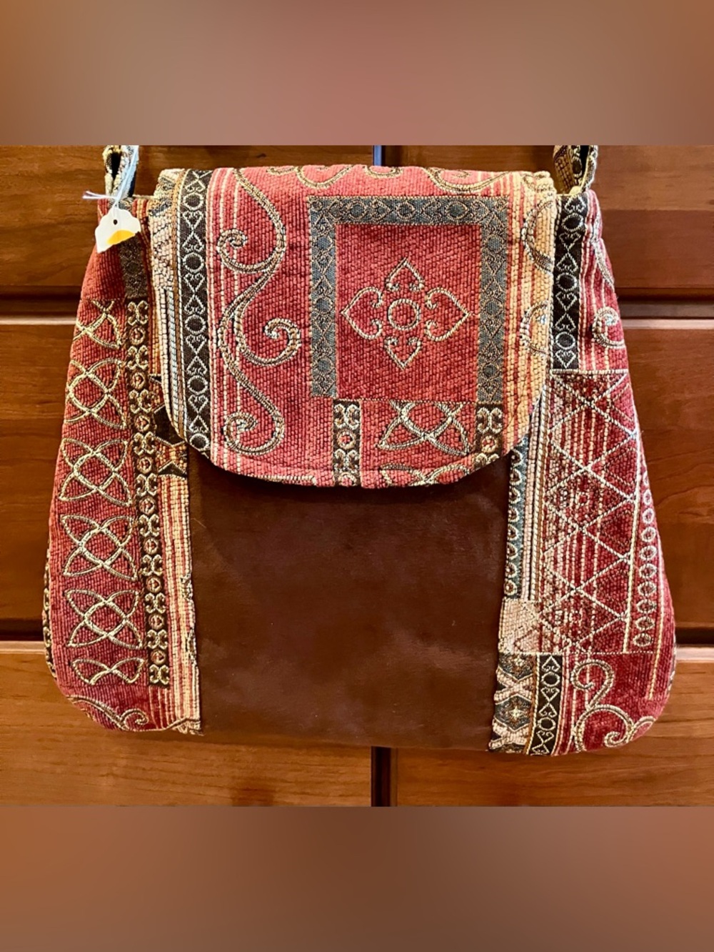 NWT Handmade Tapestry Crossbody Handbag - Picture 2 of 5